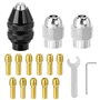 QWORK® 16 Pièces mandrin perceuse