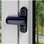 Lokatall Lot de 2 verrous de fenêtre noirs en alliage de zinc pour portes et fenêtres en UPVC/PVC