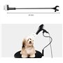 Support de sèche-cheveux pour chien et chat - Support pour sèche-cheveux - Support pour sèche-cheveux - Rotation à 360 ° - Avec