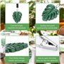 Lot de 4 Poids de Nappe Pinces à Nappes Feuille verte Poids Nappe de Table Exterieur, Pinces Nappes pour Dessus de Table épais,