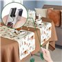 Lot de 4 Poids de Nappe Pinces à Nappes Feuille verte Poids Nappe de Table Exterieur, Pinces Nappes pour Dessus de Table épais,