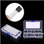 Akozon Kit de Transistor 10 Valeurs Assortiment de Transistor Bipolaire BC337, BC327, 2N2222, 2N2907, 2N3904, 2N3906