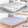 Nokwocy Supports de Draps, Draps-Housses-Lot de 4 Tendeurs de Drap de Lit, avec Bandes de Fermeture, Antidérapantes, pour Mainte