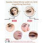 jutyum grossissement éclairage LED Miroir cosmétique Miroir de Rasage pivotant 360°Montage Mural Miroir de Maquillage pour Salle