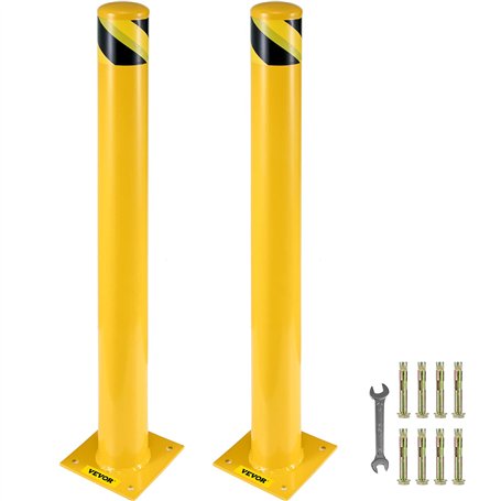 VEVOR Bollard de Sécurité 122x14 cm 2PCs
