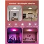 Govee Plafonnier LED RGBIC, Plafonnier Intelligent 30cm, 2400LM 2200-6500K Lampe de Plafond avec 16 Millions de Couleurs DIY, Lu