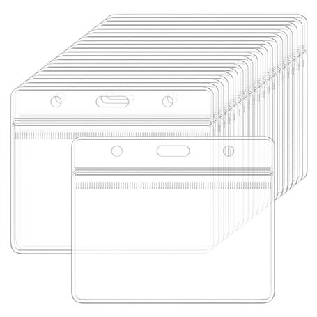 100 Pièces de Porte-badge 85mm*100mm