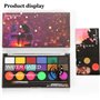 Palette de Maquillage pour Enfants, Vegena 18 Couleurs Kit de Peinture Corporelle pour le Visage et le Corps avec 2 Pinceaux et