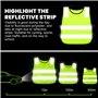 Gilet Jaune Enfant 8 Pièces, Gilet Fluo Enfant, Gilet Securite Enfant, Gilet Haute Visibilité pour 3-12 Ans Enfants, pour Velo P