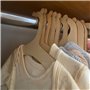 Cintre en Bois pour Enfants et Bébés - 20 Pièces Antidérapantes pour Vêtements, Pantalons, Manteaux, Serviettes De Bain