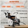 VEVOR Compresseur Aérographe Professionnel Kit Aérographe Complet Double Action Pistolet Aérographe 0,2/0,3/0,8mm Pression Débit