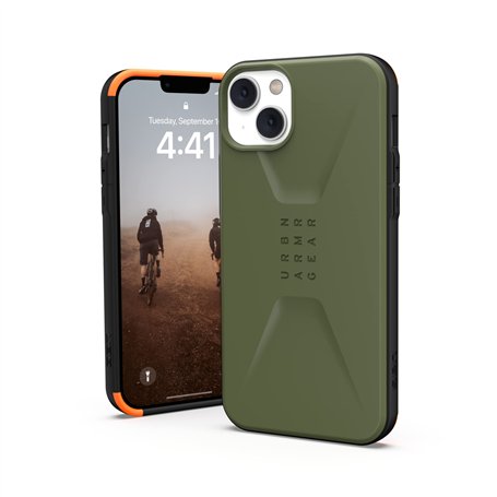 Urban Armor Gear UAG Civilian Housse Compatible avec Apple iPhone 14 Plus [Wireless Charging Compatible Cover