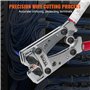VEVOR Pince à Sertir 6/10/16/25/35/50 mm² Outil de Sertissage Cosses de Câbles Batterie Aluminium Cuivre AWG10-1/0 avec Coupe-câ