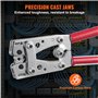 VEVOR Pince à Sertir 6/10/16/25/35/50 mm² Outil de Sertissage Cosses de Câbles Batterie Aluminium Cuivre AWG10-1/0 avec Coupe-câ