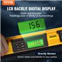 VEVOR Niveau à Bulle Magnétique 600 mm Niveau Torpille Écran LED Rétroéclairé Outil de Nivellement 0-360° Capteur Gravité Alliag
