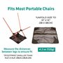 TREKOLOGY Tapis de Sol Empêchant Une Chaise de Camping Portable de S'enfoncer dans Le Sable, Adapté à la Plupart des Chaises de 