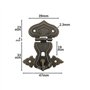 1pièce vintage matériel loquets de laiton antique Bijoux décoratifs Cadeau Boîte en bois Moraillon rétro Suitcase Loquet Crochet
