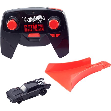 Hot Wheels RC Voiture télécommandée Batmobile échelle 1:64 Compatible avec Les Circuits et Pistes Orange