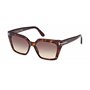Tom Ford Lunettes de Soleil WINONA FT 1030 DARK HAVANA/LIGHT BROWN SHADED 53/15/140 femme