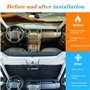 Pare-soleil pliable pour pare-brise de voiture compatible avec Discovery 4 LR4 2004-2016 Pare-soleil pour fenêtre avant de voitu
