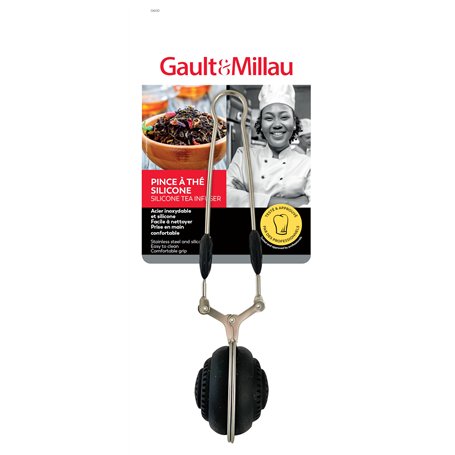 GAULT&MILLAU - Pince à Thé Silicone - Élégante et pratique pour infuser - Résistante à la chaleur - Lot de 1