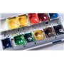 Van Gogh - Aquarelle 12 Demi-Godets set metal + 1 pinceaux