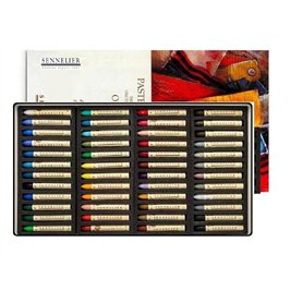 Sennelier Pastels à Huile 48 Couleurs (France) et 1 Cartes Postales