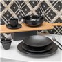Table Passion - Assiette à dessert Vésuvio noir 20.5 cm (Lot de 6)