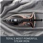 Tefal Ultimate Pure Steam Iron, 260 g/min, réservoir d'eau 350 ml, câble d'alimentation 3 m, 3100 W, or noir et rose, FV9845