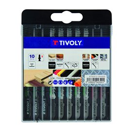 TIVOLY XT50572004300 - Estuche mixto 10 hojas Madera blanda y aglomerado: 4 hojas de corte A B C D/Plástico: 2 hojas corte A D/E