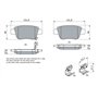 Bosch BP939 - Plaquettes de Frein Arrière pour Voiture - Qualité Bosch - Réduction du Bruit et de la Poussière - Certifié ECE-R9