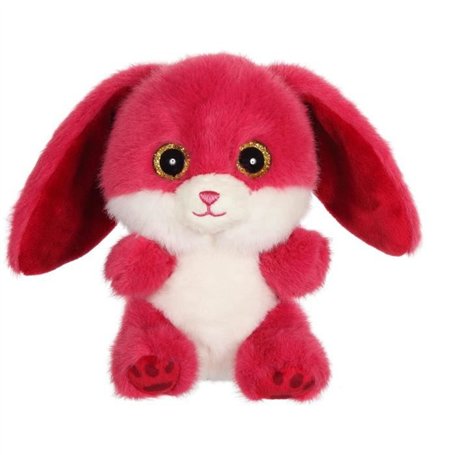 Peluche - GIPSY TOYS - Lapin CUTYDOOS 13 CM - couleur framboise - RUBY