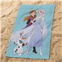 Disney Frozen 2 Azur Serviette de Bain et de Plage 70x120 cm | Velours et Bouclette 100% Coton | Oeko-TEX | Imprimé Enfant Fille