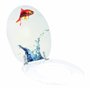 Wirquin 20717963 Abattant WC en fibre de bois Woody 100% FSC Aquarium, blanc et bleu
