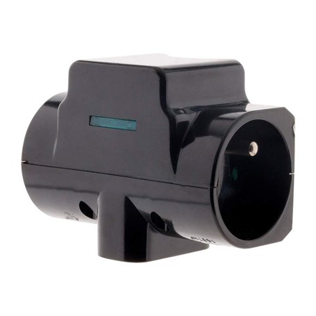 Zenitech Triplite parafoudre 2X 16A 2P+T + 1x6A 2P Noir