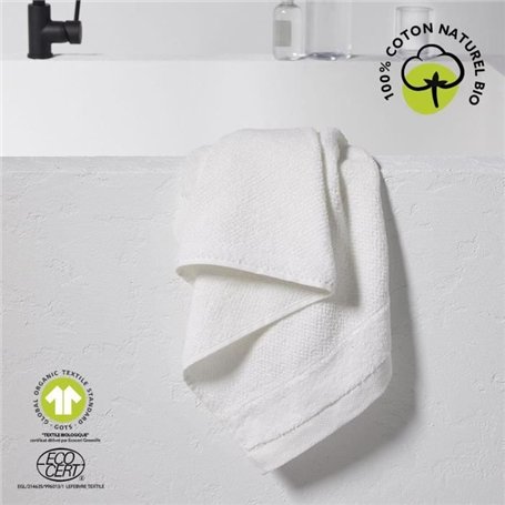 Serviette de bain - TODAY - 50 x 90 cm - 100% Coton bio - Certifié oeko-Tex - GOTS