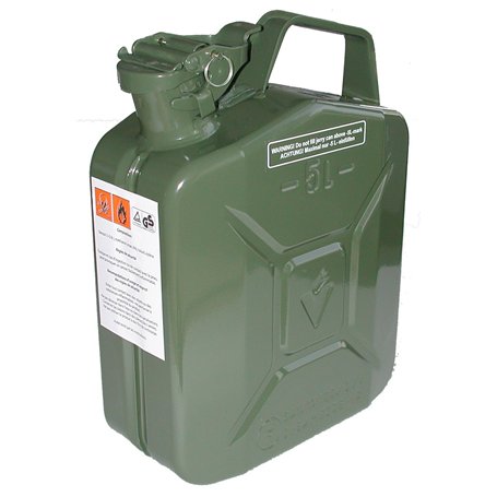 Jerrican 5L - Jerrican Métal - Verrouillage à Goupille - Traitement Intérieur Antirouille - Norme UN Transport de Matières Dange