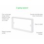 Schneider Electric Lisse White Moulded GGBLSPC2S Cadre de prise double, entretoise, blanc