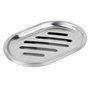 Nikou Grande Taille en Acier Inoxydable Porte-Savon Porte-conteneurs récipient de Drainage Creux Double Couche Porte-Savon avec 
