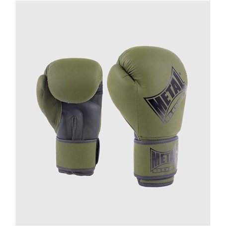 METAL BOXE Gants de Boxe Entraînement Kaki 08 oz Adulte Unisexe
