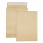 Lot de 100 enveloppes - pochettes à soufflet C4 229 X 324 + 30 MM papier kraft marron ecru 120g fermeture bande adhésive autocol