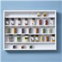 AltoBuy Collect - Vitrine Murale 5 Compartiments Blanche