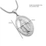 BOBIJOO Jewelry - Médaille Pendentif Vierge Marie Miraculeuse Acier Argenté Communion + Chaîne