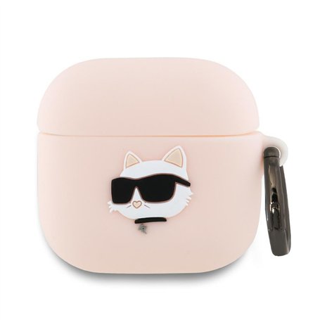 CG Mobile Karl Lagerfeld Coque en Silicone 3D pour AirPods 4 (Rose)