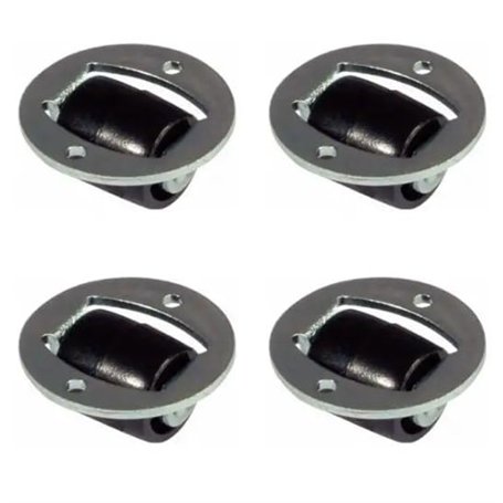 cyclingcolors 4x Roulette universelle à visser 360° Ø26mm Plateau Rotatif Galet Rouleau Meuble TV Rangement Plante Table Chaise