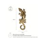 Gecko en Bois flotté 50cm - Décoration Murale