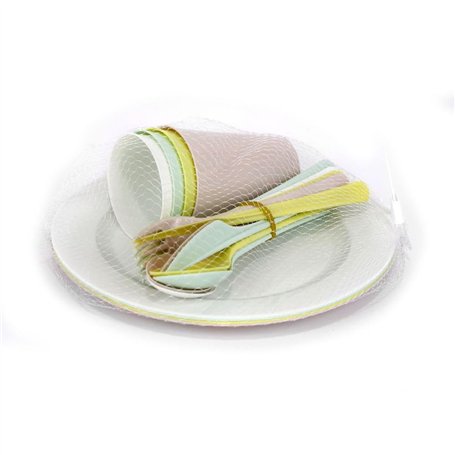 PARENCE.- Set de Pique Nique 20 Pièces - Assiettes