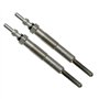(Lot de 2) Bougie de préchauffage compatible avec SOLENZA CLIO 2 KANGOO SCENIC TRAFIC SAMURAI 1,9 D D55 D65 (Avec Type Moteur F8