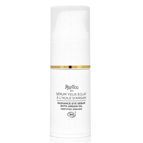 Marilou Bio - Sérum Yeux Eclat à l'Huile d'Argan - Soin anti-âge et anti-rides pour les yeux - Formule Bio - 99% d'ingrédients d