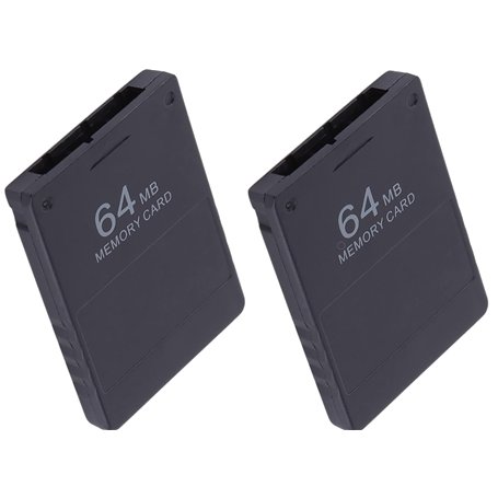 Link-e : 2 X Carte Memoire 64mb Compatible avec la Console Playstation 2 PS2